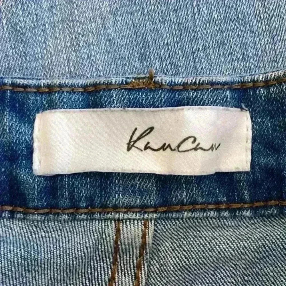 Kancan Distressed High Rise Button Up Front Jeans… - image 6